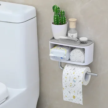 ECOCO Настенный Стеллаж для хранения в ванной комнате с вешалкой для полотенец ABS + PS Держатель для хранения туалетных принадлежностей Кухонная стойка для хранения ящиков 2