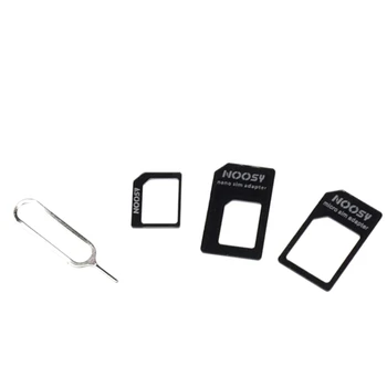 Адаптер стандарта 4 в 1 для преобразования Nano-карты в Micro для беспроводного маршрутизатора Smart Phone LTE USB