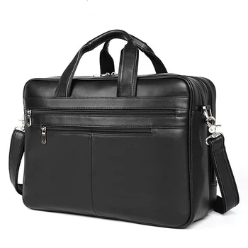 Высококачественный кожаный портфель Сумка для мужчин Дорожная деловая сумка из натуральной кожи Чемодан Сумка Мужская сумка для поездок на работу Большая вместимость