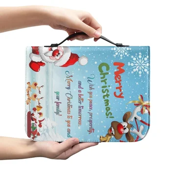 Рождественская Библейская сумка с принтом Рождественского Благословения, Женская сумка для хранения с христианским крестом, женская сумка-тоут с застежкой-молнией 2023 1