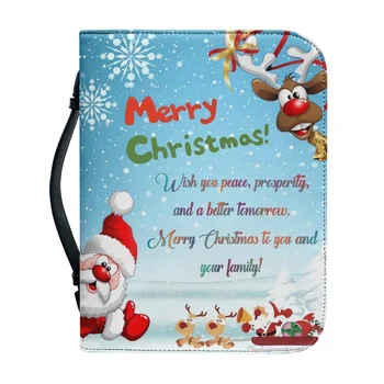 Рождественская Библейская сумка с принтом Рождественского Благословения, Женская сумка для хранения с христианским крестом, женская сумка-тоут с застежкой-молнией 2023 2