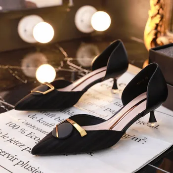 Cresfimix zapatos dama / женские милые легкие черные офисные туфли на шпильке, женские повседневные милые розовые летние туфли на каблуке a6672