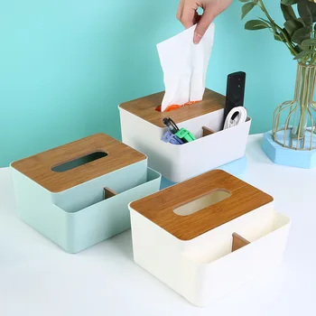 Многофункциональная коробка для салфеток, Пластиковая коробка для хранения пульта дистанционного управления, Креативная Простая Коробка для хранения в Гостиной, кухне, ящике для рабочего стола