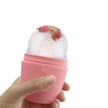 Силиконовый ледяной шарик для лица, красочный силиконовый шарик для льда, массажный ролик для лица, капсула, ролик для лица, Портативные инструменты для ухода за кожей