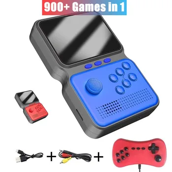 Портативные игровые консоли M3 Video в стиле ретро с 3,5-дюймовым ЖК-экраном Classic 900 + в 1, мини-плееры, 16 бит, Super Box для Gameboy