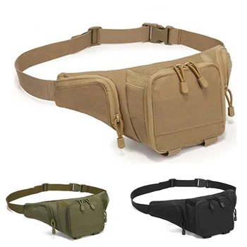 Тактическая поясная сумка для мужчин, пистолет скрытого ношения, поясная сумка, военный набедренный ремень, уличная сумка, водонепроницаемый чехол Molle EDC