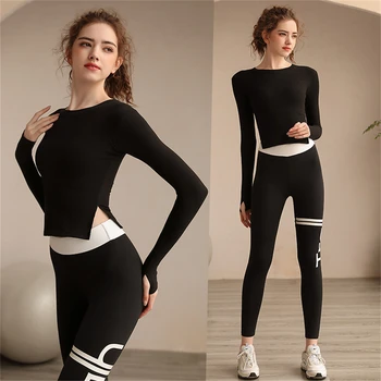 Одежда для фитнеса Спортивный костюм Женский Профессиональный Высококачественный костюм для бега, быстросохнущая одежда для йоги