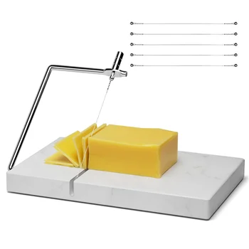 Устройство для нарезки сыра, резак для сыра с 5 сменными режущими проволоками, Мраморная доска, устройство для нарезки сыра для кухонного инструмента