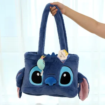 Плюшевая сумочка Disney Kawaii Stitch с подвесками для отдыха, сумка для подмышек, Мультяшные и милые Дорожные сумки, подарок на День рождения для девочки 2