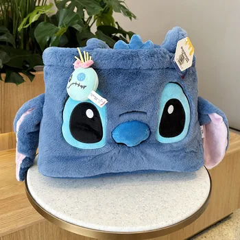 Плюшевая сумочка Disney Kawaii Stitch с подвесками для отдыха, сумка для подмышек, Мультяшные и милые Дорожные сумки, подарок на День рождения для девочки 3