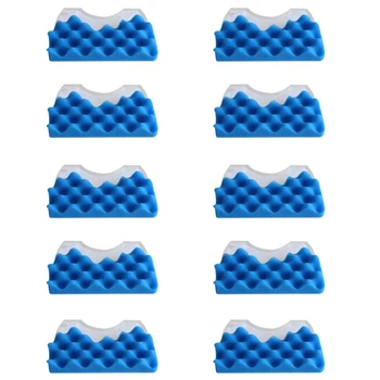 10 комплектов синего губчатого фильтра с белым хлопковым фильтром для Samsung DJ97-01040C Запчасти для пылесосов серии