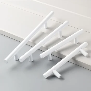 белые простые американские ручки кухонных ящиков длиной 500 мм, ручки дверных ящиков шкафа для мебели