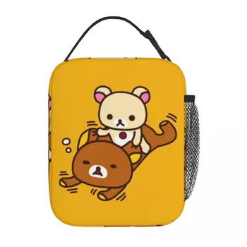 Rilakkuma и Korilakkuma Термоизолированные сумки для ланча для путешествий funny bear Food Bag Container Cooler Термальные ланч-боксы