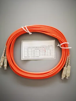 Оптоволоконный соединительный кабель OM2, многомодовый волоконно-оптический соединительный кабель SC к SC, двухшпиндельный 62,5/125 мкм, 3 м
