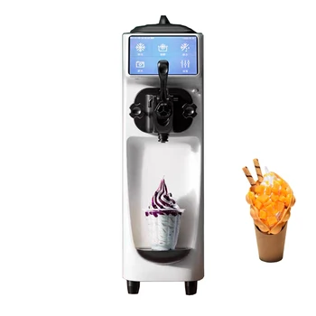Коммерческая машина для производства мороженого Настольная машина для производства мягкого мороженого Sweet Cone Ice Cream 110V 220V