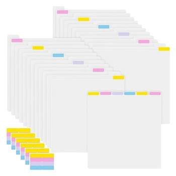 Разделители для бумаги для Вырезок Объемные Для Разделения Хранилища Бумаги для Вырезок размером 12 X 12 Дюймов Картонные Разделители С Вкладками Картотека Прочных Файлов