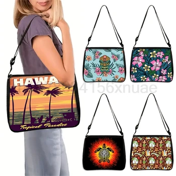 Сумка через плечо с традиционным полинезийским племенным рисунком, женские сумки через плечо для путешествий, держатель кошелька для телефона, сумки для покупок в стиле харадзюку, подарок