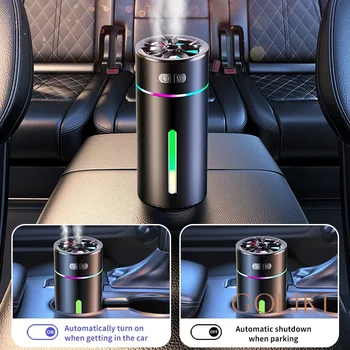 Автомобильный Увлажнитель воздуха Перезаряжаемый Интеллектуальный Беззвучный Красочный рассеянный свет USB Портативный диффузор ароматизатора воздуха для автомобиля EssentialOil 0