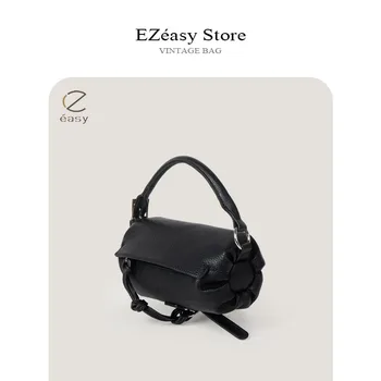 EZeasy Light Роскошные нишевые дизайнерские сумки для женщин с металлической текстурой, блестящая сумочка, модная маленькая квадратная сумка-Тоутс, сумка через плечо 1