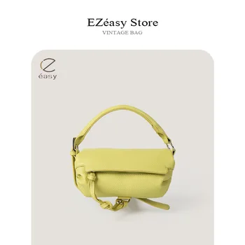 EZeasy Light Роскошные нишевые дизайнерские сумки для женщин с металлической текстурой, блестящая сумочка, модная маленькая квадратная сумка-Тоутс, сумка через плечо 2