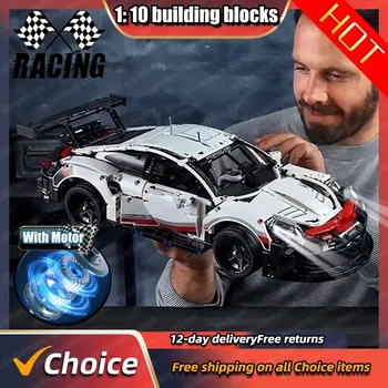 1580 + шт Классические гоночные спортивные автомобильные строительные блоки, игрушки, развивающие гоночные блоки DIY, наклейки случайных стилей для рождественских девочек 2