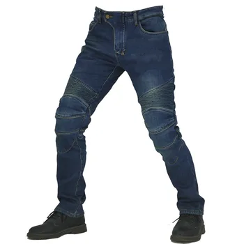 Мужские Гибкие мотоциклетные брюки 4 Seasons UGB, штаны для скоростного спуска, мотокросса, Мотоциклетные джинсы с наколенниками, брюки Moletom 2