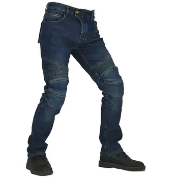 Мужские Гибкие мотоциклетные брюки 4 Seasons UGB, штаны для скоростного спуска, мотокросса, Мотоциклетные джинсы с наколенниками, брюки Moletom 3