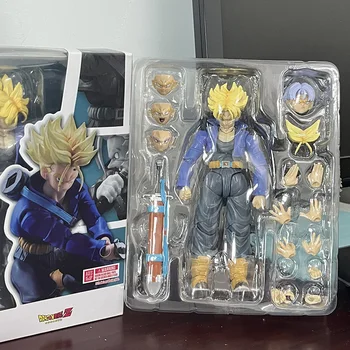 Плавки Dragon Ball с аниме-фигурками SHF Trunks Boy из коллекции Future, игрушки-фигурки, подарок на день рождения, декор