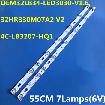 Новые 200 шт. Светодиодные ленты для 32D1620 32HR330M07A2 V2 4C-LB3207-HQ1 TOT-32D2700-2X7-3030C-7S1P L32F3800A LE32D99 L32S4700 L32s4700s