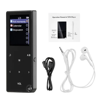 MP3-Плеер С Динамиком Bluetooth 5.0 Сенсорная Клавиша Hi-Fi Стерео Музыкальный Плеер Без Потерь Мини Портативный FM-Радио Запись Для Walkman 5