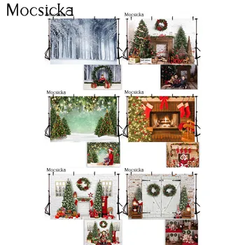 Зимний Снежный фон для Рождественской елки для фотостудии для детей, детский фон для фотосессии для фотостудии, реквизит для фотосессии