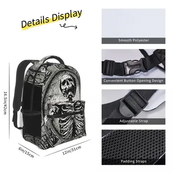 Винтажные рюкзаки Occult The Death Satan, Тайна карты Таро, повседневная школьная сумка с принтом, женские мужские дорожные сумки, рюкзак для ноутбука 2