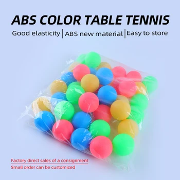 Красочные шарики для пинг-понга ABS 40 + случайных разноцветных мячей для настольного тенниса для занятий спортом на открытом воздухе, развлекательных групповых игр, поделок 2
