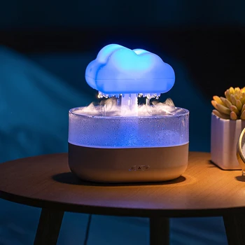 Увлажнитель воздуха Rain Cloud, 7-цветный ночник, ароматический диффузор грибного дождя, USB-диффузор, туманообразователь, машина для ароматизации водяных капель.