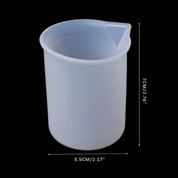 Практичный силиконовый мерный стаканчик для распределения жидкой эпоксидной смолы для смешивания 2