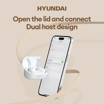Оригинальные Наушники HYUNDAI HY-T16 HIFI Sound Wireless Bluetooth 5.3 TWS С Низкой Задержкой И Длительным Режимом ожидания, Игровые Наушники, Новые 4