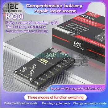 Инструмент для ремонта аккумулятора i2C KC01 Поддерживает быструю зарядку 8-14 PD для iPhone 6-14 Pro Max Считывание и запись данных о состоянии батареи