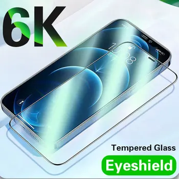 Защитная Пленка Для экрана с Защитой От синего Света Для iPhone 14 13 12 11 Pro Max Eyeshield Зеленое Защитное Закаленное Стекло iPhone Xs Max XR X 14
