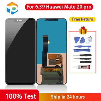Оригинальный Экран Для Huawei Mate 20 Pro ЖК-дисплей Сенсорный Экран Дигитайзер Mate20 Pro ЖК-Дигитайзер в Сборе с Отпечатком пальца