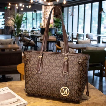 Женская сумка-тоут бренда MKJ 2023, корейская версия, новая повседневная сумка через плечо, сумка для подмышек с надписью, сумка большой емкости 4