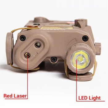 Тактическое оружие PEQ 15 LA5 Световой лазер с красной точкой и ИК-подсветкой Охотничье ружье PEQ Airsoft со светодиодным белым фонариком 3