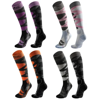 Прочные высококачественные Практичные Совершенно новые лыжные носки Мужские/женские Лыжные носки из спандекса, акрила, полиэстера, мужчин/женщин, Мужчин/женщин 5