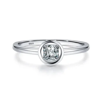Обручальное кольцо с муассанитом из серебра DR1, вырезанного из колотого льда, для женщин, изысканные ювелирные изделия