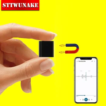 Подключение к мобильному телефону с поддержкой OTG, мини-диктофон с голосовой активацией, маленькое цифровое аудиоустройство для записи звука, магнит для микродиктофона