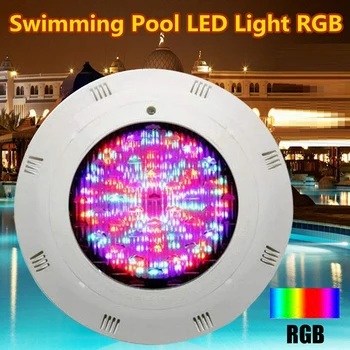 1 Комплект светодиодных ламп для бассейна мощностью 12 В 18 Вт, подводные светодиодные фонари с возможностью изменения цвета RGB IP68 с пультом дистанционного управления (18 Вт)