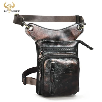 Дизайн из натуральной кожи крупного рогатого скота, мужская сумка через плечо, органайзер для кофе, поясной ремень, сумка для ног, чехол для планшета 211-11