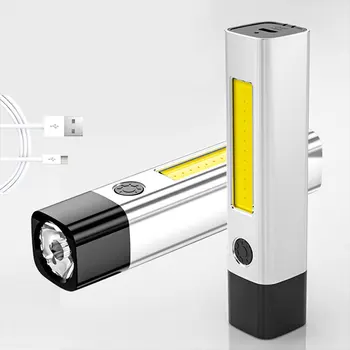 Светодиодный фонарик МИНИ Портативный USB Мощный перезаряжаемый светодиодный фонарик Водонепроницаемый ультра яркий фонарик для кемпинга на открытом воздухе
