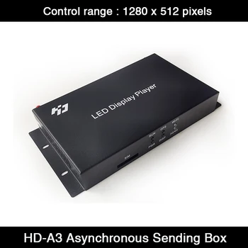 Асинхронный Отправляющий блок HD-A3, максимальная поддержка светодиодного дисплея с разрешением 650 000 пикселей, работа с приемными картами HD-R508T, HD-512T, HD-516T