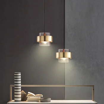 Современные подвесные светильники из светодиодного стекла для спальни, ресторана, бара, кухни, люстры для декора интерьера Nordic Home