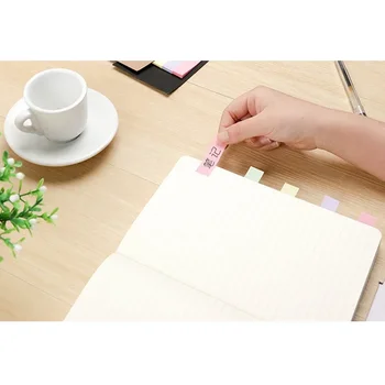 100 шт. / упак. Крафт-бумага Cute Kawaii Note Sticky Memo Pad Два дизайнерских офиса Школьные принадлежности Креативные Бумажные заметки 3
